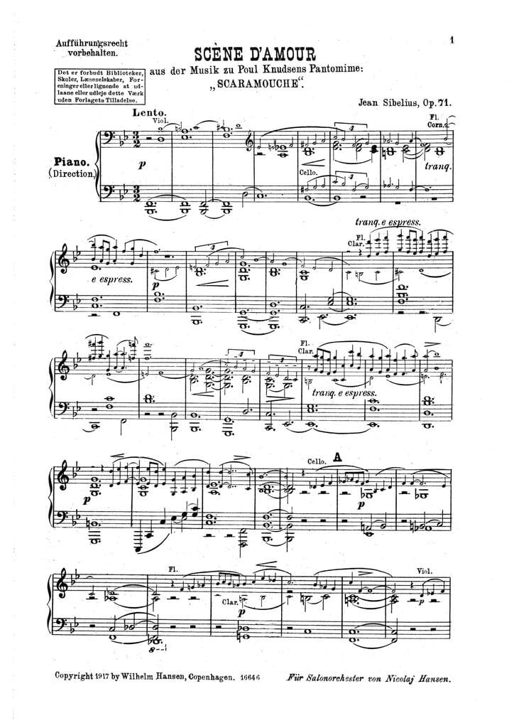 Scene D'Amour Op.71